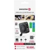„Swissten“ išorinė baterija „ALL-IN-ONE PRO“ su keičiamais kištukais (JAV / ES / JK), 20 W, 10000 mAh