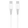 BBC Duomenų kabelis SWISSTEN TPE USB-C/USB-C (PD) 5A (100W) 2,5 m, baltas