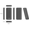 SWISSTEN, Nešiojamoji baterija, POWER LINE II, Li-Pol, 5/9/12V, telefonams ir kitiems įrenginiams įkrauti, 22013948, 30000mAh, juoda