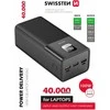 Išorinė baterija Swissten Power Line 40000mAh, juoda