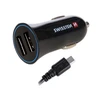 Įkroviklis SWISSTEN automobilinis 5W, 1 prievadas, USB-A, microUSB laidas