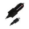 Swissten Premium automobilinis įkroviklis 12 / 24V su mikro USB laidu