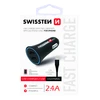 Swissten Premium automobilinis įkroviklis 12 - 24V / 1A + 2.1A + Lightning duomenų kabelis 1,2m