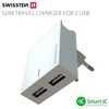 Swissten įkroviklis 2x USB-A 3 A (22043000)