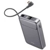 „Swissten Qi2 MagSafe“ išorinė baterija, 15 W, su integruotu USB-C laidu, 10000 mAh