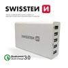 Swissten Įkroviklis 5x USB-A 3 A (22013306)