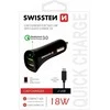 Įkroviklis Swissten 2,4 A (SW-CCH-2,4A-18W-B)