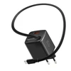 Įkroviklis Swissten SWISSTEN Adapteris sieciowy SlideCHARGE GaN 45W, 1 port, su kablem USB-C
