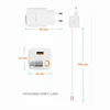 Įkroviklis Swissten SWISSTEN Adapteris sieciowy SlideCHARGE GaN 45W, 1 port, su kablem USB-C