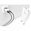 Swissten Plonas kelioninis GaN USB-C / USB įkroviklis 30 W