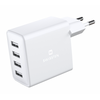 Swissten Smart IC Premium kelioninis įkroviklis 4 x USB 4A / 20W su automatiniu optimalaus maitinimo įkrovimu
