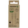 SWISSTEN datový kabelis USB-C - USB-C 1.2m juoda (ECO BALENÍ)
