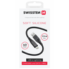 Swissten minkštas silikoninis duomenų kabelis USB / Lightning 1,5 m / 60 W