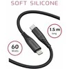 Kabelis USB Swissten USB-C - USB-C 1.5 m Juodas (71534010)