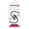 SWISSTEN SOFT SILICONE datový kabelis USB - USB-C 0.4m juoda