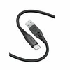 SWISSTEN SOFT SILICONE datový kabelis USB - USB-C 0.4m juoda