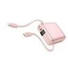 Swissten SPACE Power Bank Universal External Baterija USB-C / Lightning / 10000 mAh Rožinė