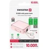 Swissten SPACE Power Bank Universal External Baterija USB-C / Lightning / 10000 mAh Rožinė