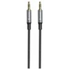SWISSTEN TEXTILE jungiamasis garso laidas, lizdas 3,5 mm (M) - lizdas 3,5 mm (M) 1,5 m juodas