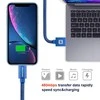 Swissten Textile Fast Charge 3A Lightning Data ir įkrovimo kabelis 1,2m
