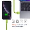 Swissten Textile Fast Charge 3A Lightning Data ir įkrovimo kabelis 1,2m