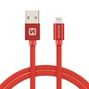 Swissten Textile Fast Charge 3A Lightning Data ir įkrovimo kabelis 3m