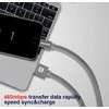 Swissten Textile Fast Charge 3A Lightning Data ir įkrovimo kabelis 2m