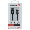 Kabelis / paskendimas USB / Lightning 1,2 M Swissten - juoda