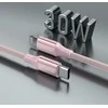 SWISSTEN TEXTILE II duomenų kabelis USB-C – žaibiškas 1,5 m rožinis