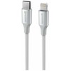 SWISSTEN TEXTILE II duomenų kabelis USB-C – žaibiškas 1,5 m baltas