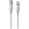 SWISSTEN TEXTILE II duomenų kabelis USB-C – žaibiškas 1,5 m baltas