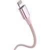 SWISSTEN TEXTILE II duomenų kabelis USB-C – žaibiškas 1,5 m rožinis