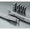 SWISSTEN TEXTILE II duomenų kabelis USB-C – žaibiškas 1,5 m baltas