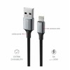 SWISSTEN TEXTILE II datový kabelis USB - Lightning 1.5m juoda