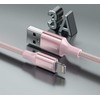SWISSTEN TEXTILE II duomenų kabelis USB - Lightning 1,5m rožinis