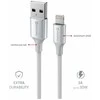 SWISSTEN TEXTILE II duomenų kabelis USB - Lightning 1,5m baltas