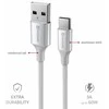 „Swissten Textile II USB - USB-C“ duomenų ir įkrovimo kabelis, 1,5 m