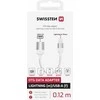 „Swissten Textile Lightning“ – USB-A OTG adapteris, 0,12 m