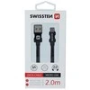 Swissten Textile Quick Charge Universalus Micro USB duomenų ir įkrovimo kabelis 2m