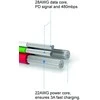 „Swissten Textile“ greito įkrovimo universalus „Micro USB“ duomenų ir įkrovimo laidas, 0,2 m