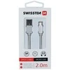 Swissten Textile Quick Charge Universalus Micro USB duomenų ir įkrovimo kabelis 2m