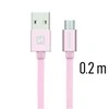 „Swissten Textile“ greito įkrovimo universalus „Micro USB“ duomenų ir įkrovimo laidas, 0,2 m