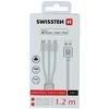 Swissten Textile Universal 3in1 USB-C / Lightning Data MFI / MircoUSB kabelis 1,2 m