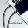 Swissten Textile Universal Quick Charge 3.1 USB-C / USB-C Data and Charging Cable 0.2m juodas