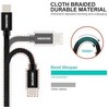 Swissten Textile Universal Quick Charge 3.1 USB-C / USB-C Data and Charging Cable 0.2m juodas
