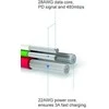 Kabelis USB Swissten Swissten Textile Universal Quick Charge 3.1 USB-C / USB-C Data and Charging Cable 0.2m sidabrinis