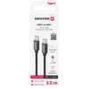 Swissten Textile Universal Quick Charge 3.1 USB-C / USB-C Data and Charging Cable 3m juodas