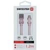 Swissten Textile Universal Quick Charge 3.1 USB-C duomenų ir įkrovimo laidas 1,2 m
