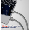 Swissten Textile Universal Quick Charge 3.1 USB-C duomenų ir įkrovimo laidas 1,2 m