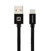Swissten Textile Universal Quick Charge 3.1 USB-C duomenų ir įkrovimo laidas 3m